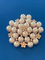 Luxus Elegante  Brosche Vintage Farbe: Rosa/ Kunstperlen