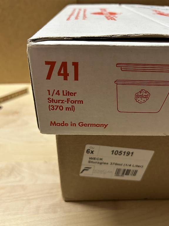 Weck Contenitori & Simili: Weck 1/4l Sturzgläser – Usato da Neukirch an der Thur venduto da maroja17 1