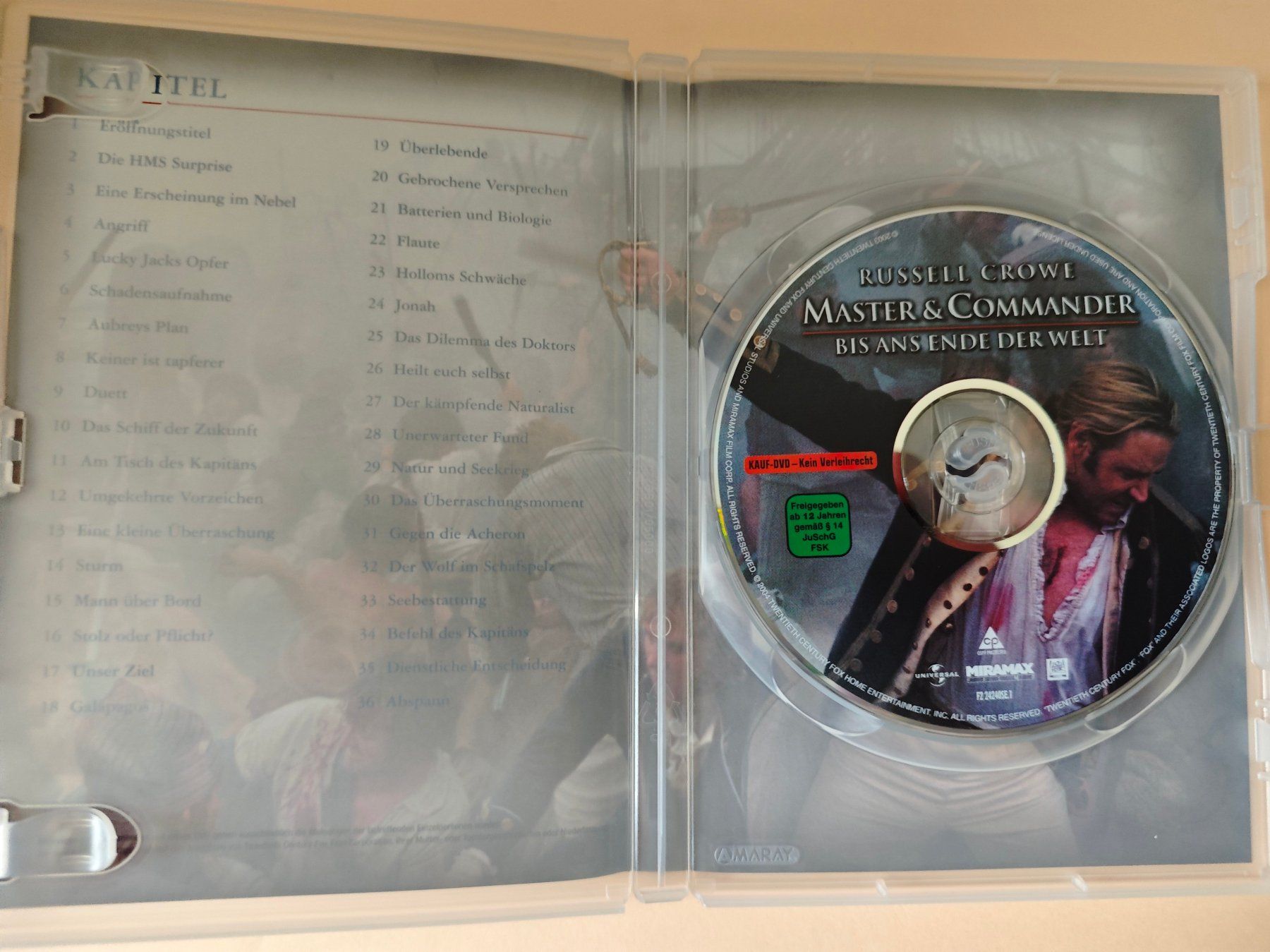 Alle DVDs: Master and Commander - Bis ans Ende der Welt – Gebraucht aus Laufenburg von Toni5010 1