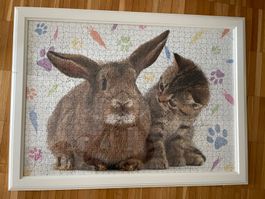 schönes Puzzlebild - Puzzle - Bild - inkl. Rahmen ca. 78x57