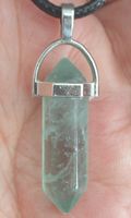 Halskette Y-424 - Säule – Grüner Quarz – ca. 3.5 cm