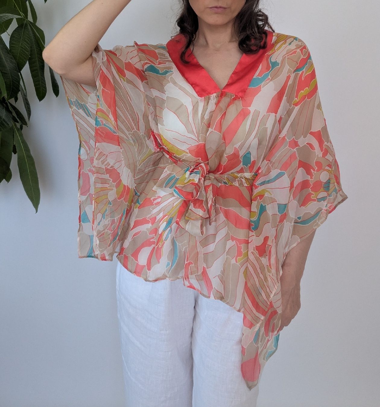 Camicette: Max&Co. Kasack Bluse bunt Seide Grösse One size  – Usato da Rorschach venduto da olg_5qq2 1