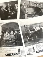Cinzano Apéritif - 4 Alte Werbungen / Publicités 1938/39