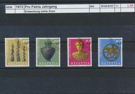 1972 Pro Patria, Jahrgang, gestempelt