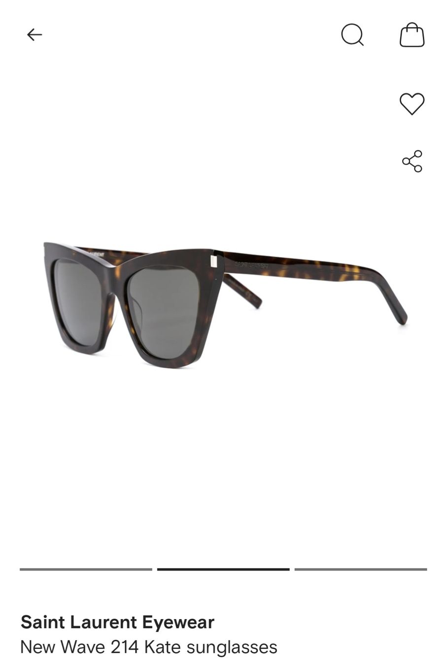 Saint Laurent Occhiali & Lenti: Saint Laurent Kate Sunglasses – Usato da Zürich venduto da lar_b5f9 3