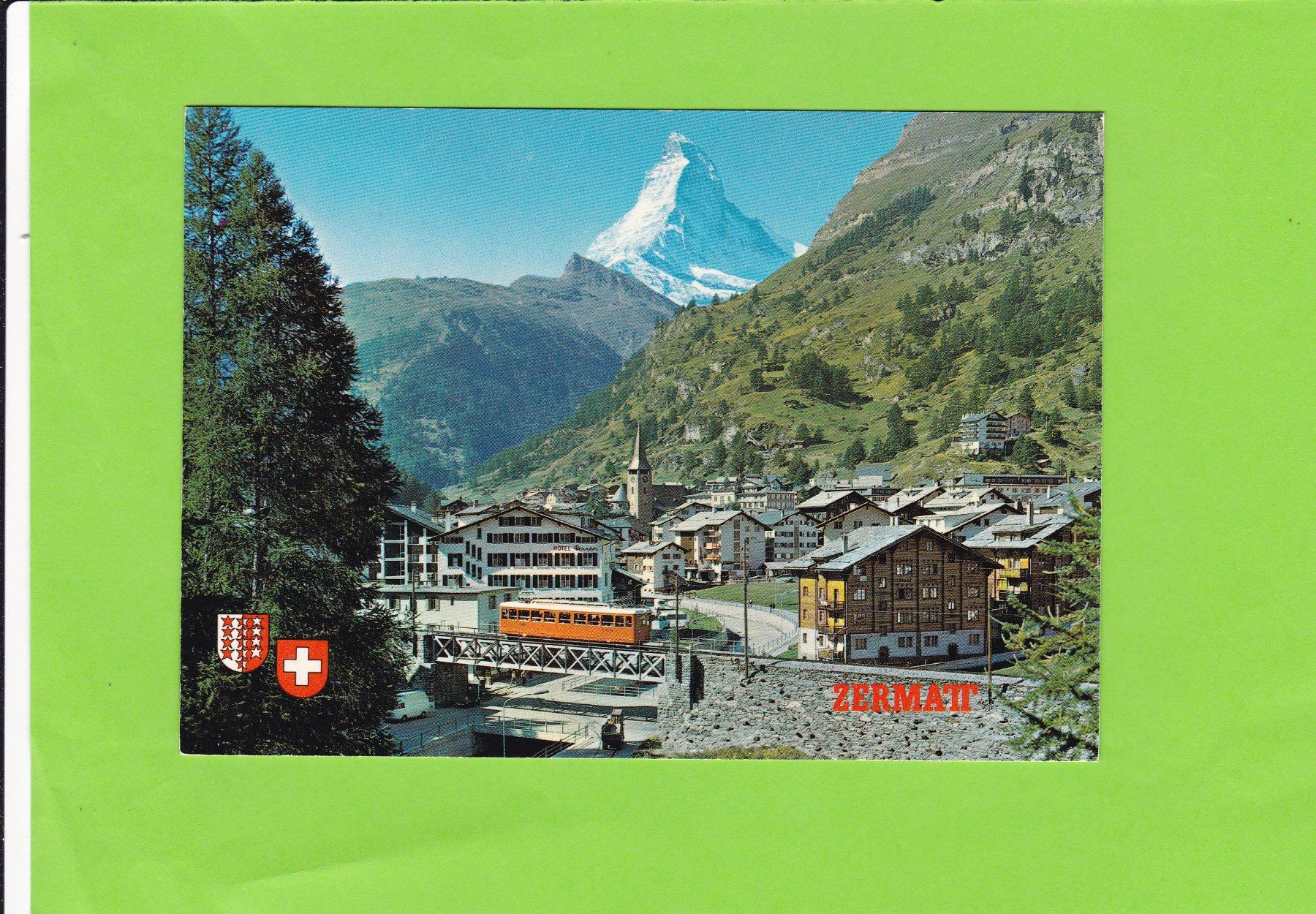 Ansichtskarten: Zermatt mit Gornergratbahn – Gebraucht aus St. Peterzell von neckertal