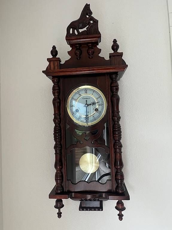 Orologi: Original Regulator Pendeluhr Gutsherr Wanduhr – Usato da Buochs venduto da sch_5tpg