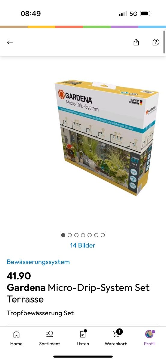 Gardena Tubi & Tubi flessibili: Bewässerungs Set Gardena Automatisch – Nuovo e nell'imballaggio originale da Ried-Brig venduto da inf_k7jw 2