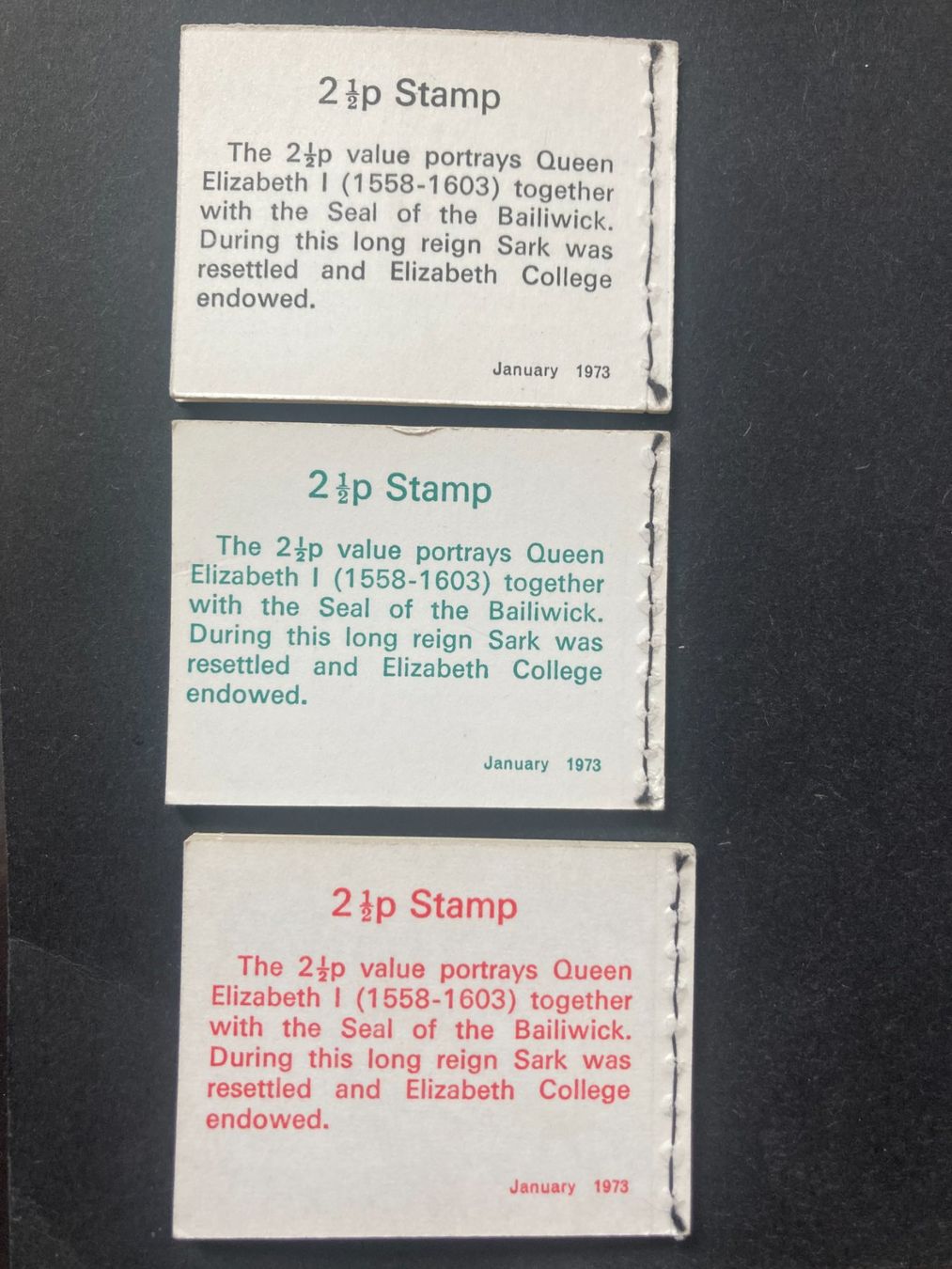Tutti i francobolli: Guernsey 1973 Markenheftchen 10p 20p 30p postfrisch – Nuovo (secondo la descrizione) da Liestal venduto da schnueps 1