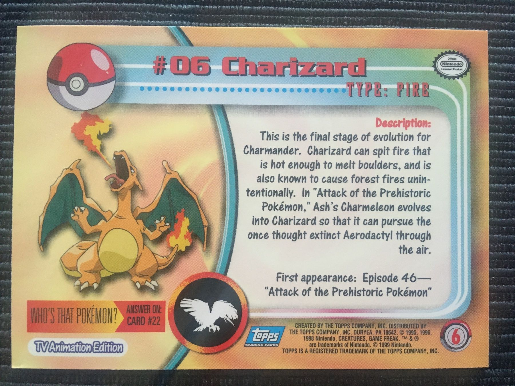 Pokémon Carte collezionabili: Pokemon Charizard Non Holo 1.Print Logo blau Topps Mint – Nuovo (secondo la descrizione) da Wabern venduto da Collectfun 1