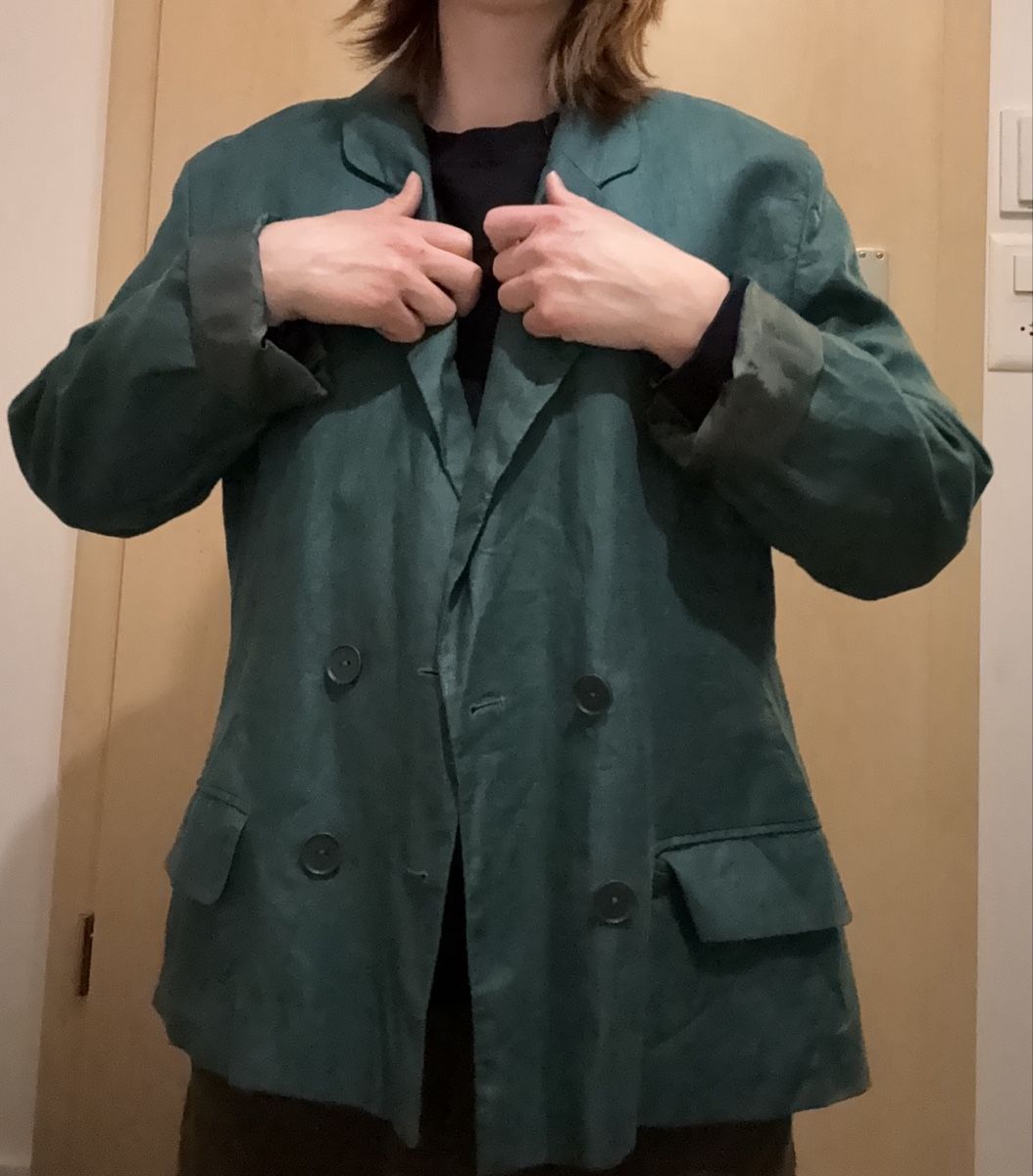Giacche: Vintage Green Oversized Blazer – Usato da Gondiswil venduto da lor_2rkz 4
