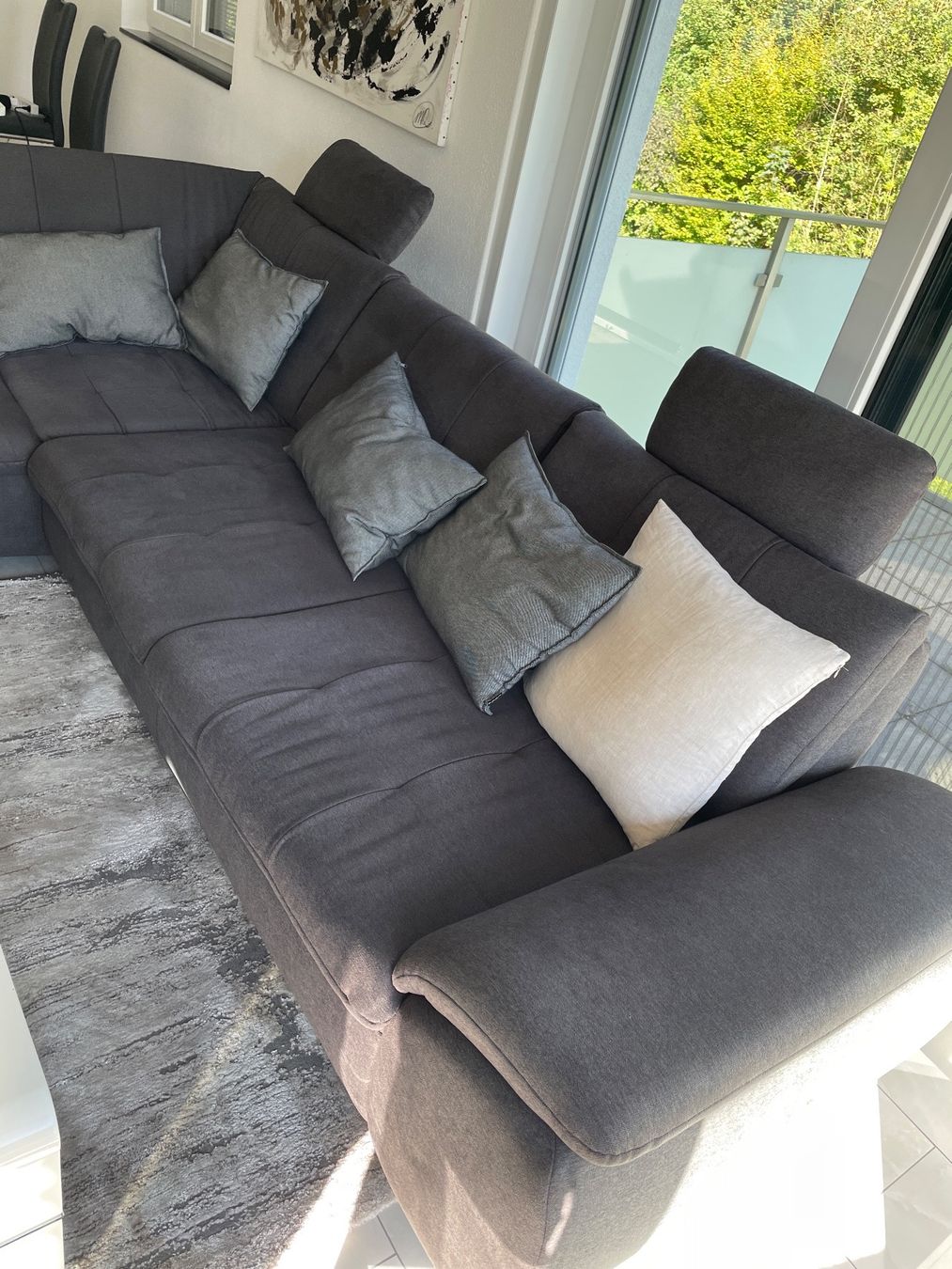 Divani: Sofa mit beistell Sitz/ Box Anthrazit – Usato da Auenstein venduto da moin. 2