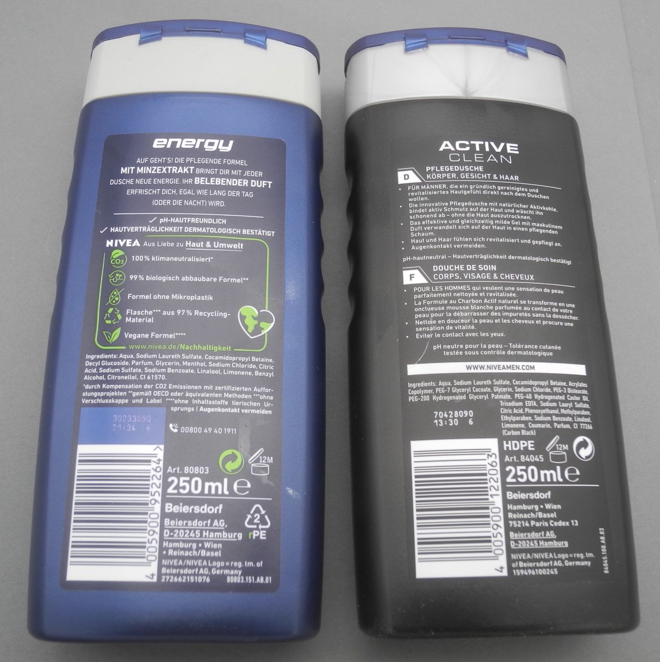 Nivea Duschen: 4 x Nivea Men Duschmittel Duschgel, Nr. 54a – Neu (gemäss Beschreibung) aus Kottwil von Crazyrolf 4