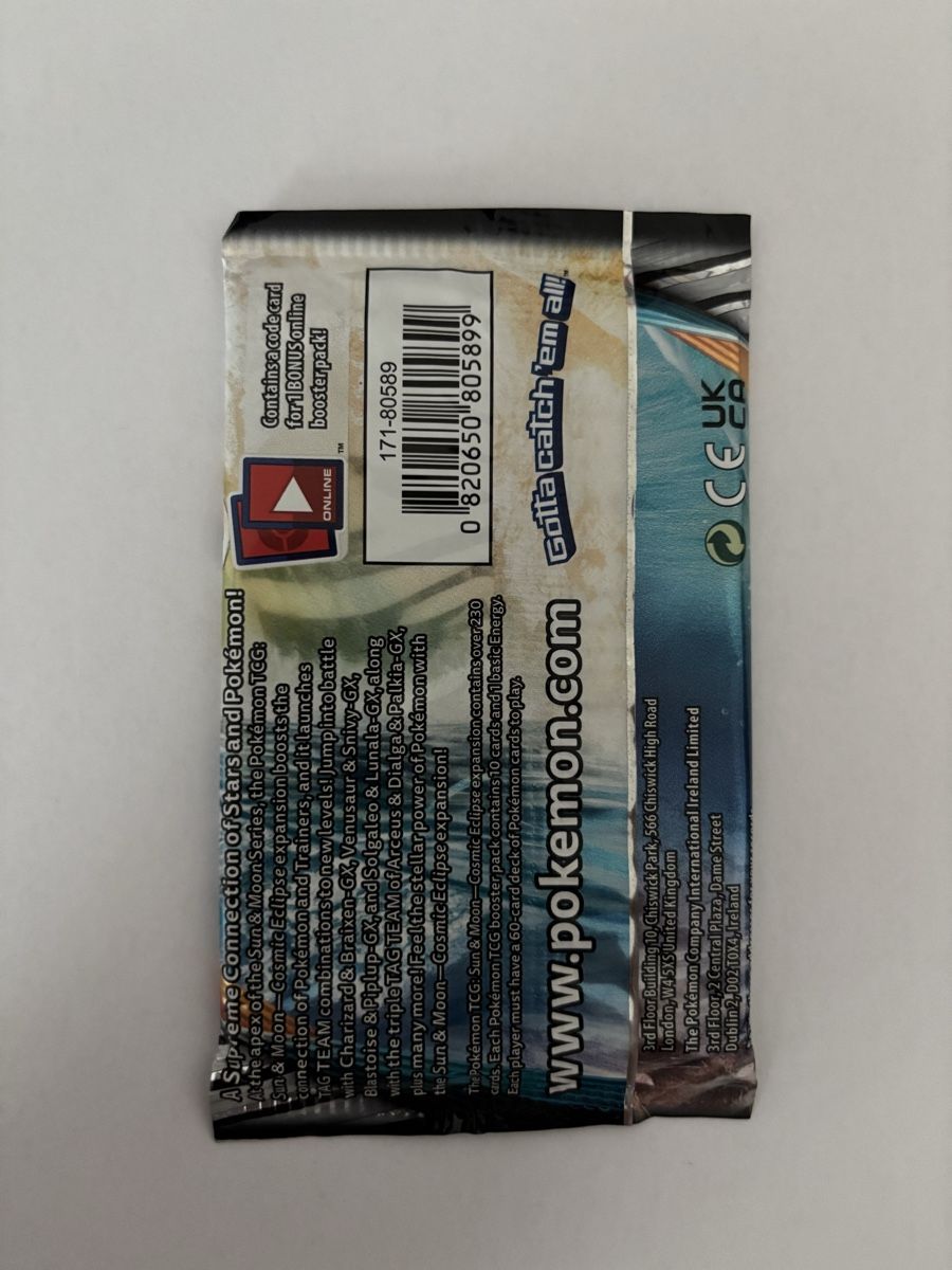 Pokémon Carte collezionabili: Pokemon Booster Sun & Moon - Cosmic Eclipse Boosterpack – Nuovo e nell'imballaggio originale da Mülligen venduto da atwag 1