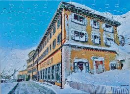 Pilatus Kulm im Winter 88 Teiliges Puzzle