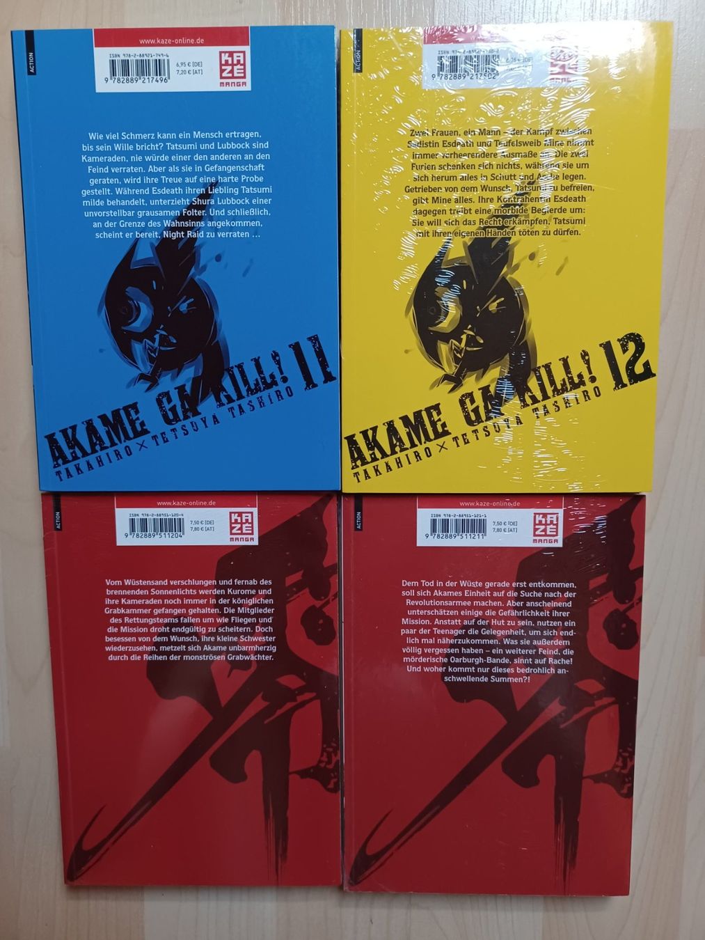 Comics: Akame ga Kill 1-8,11,12  Akame ga Kill Zero 4,5 – Gebraucht aus Wichtrach von  6