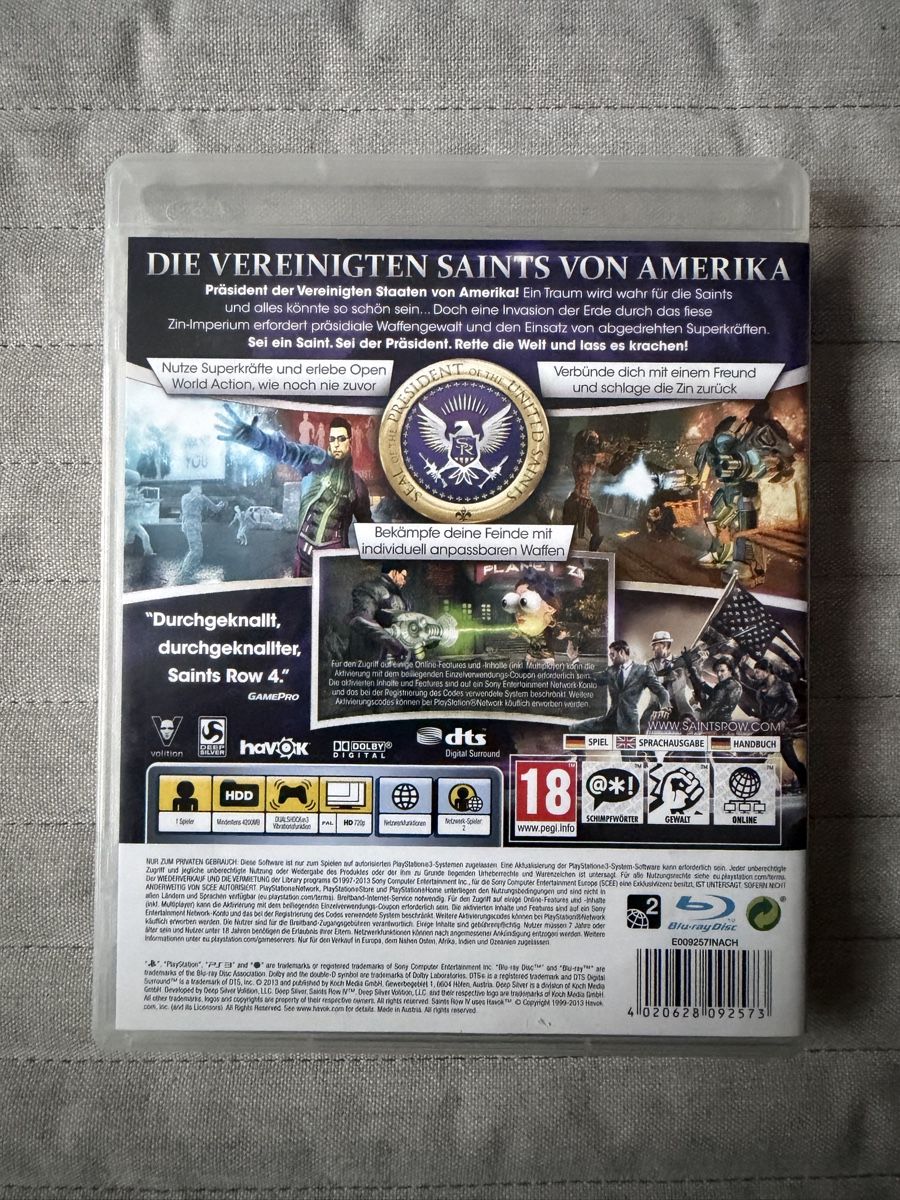 Sony Spiele: Saints Row 4 für PS3 – Gebraucht aus Thunstetten von Virus_33 2