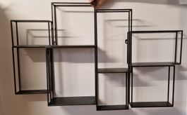 Metall Wandregal industrial Design schwarz