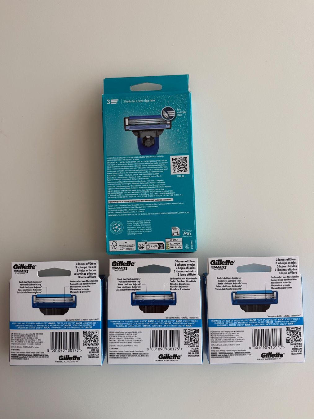 Gillette Rasoi & Lamette da barba: Gillette Mach 3, 31 pcs – Nuovo e nell'imballaggio originale da St-Gingolph venduto da GoldenKeys 1