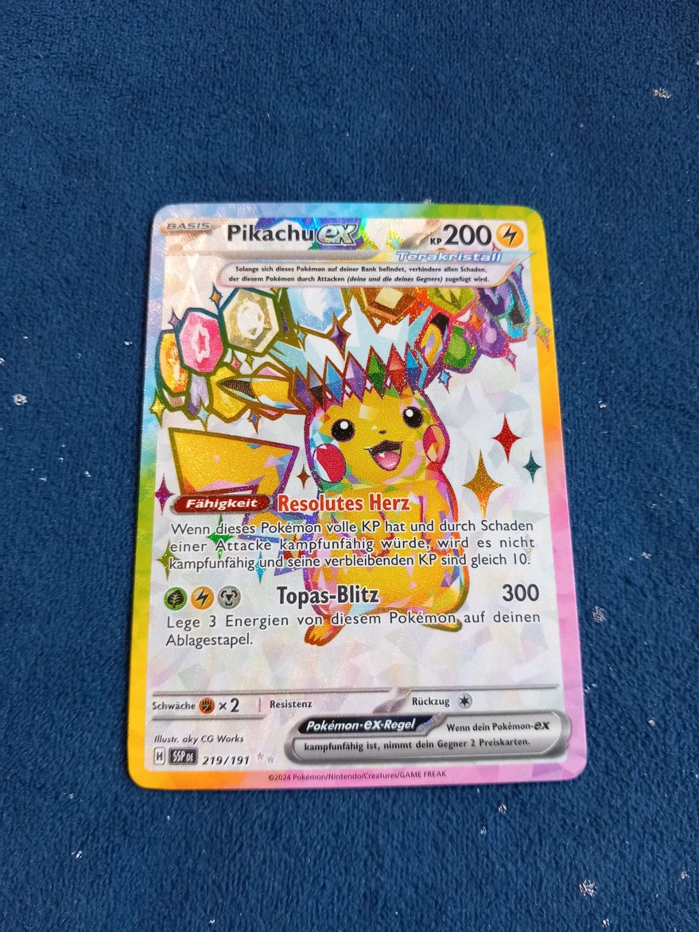 thumbnail image 2 of Pikachu Ex 057/191 Double Rare Holo – Surging Sparks – Pokemon TCG NM/M 2 of 3
