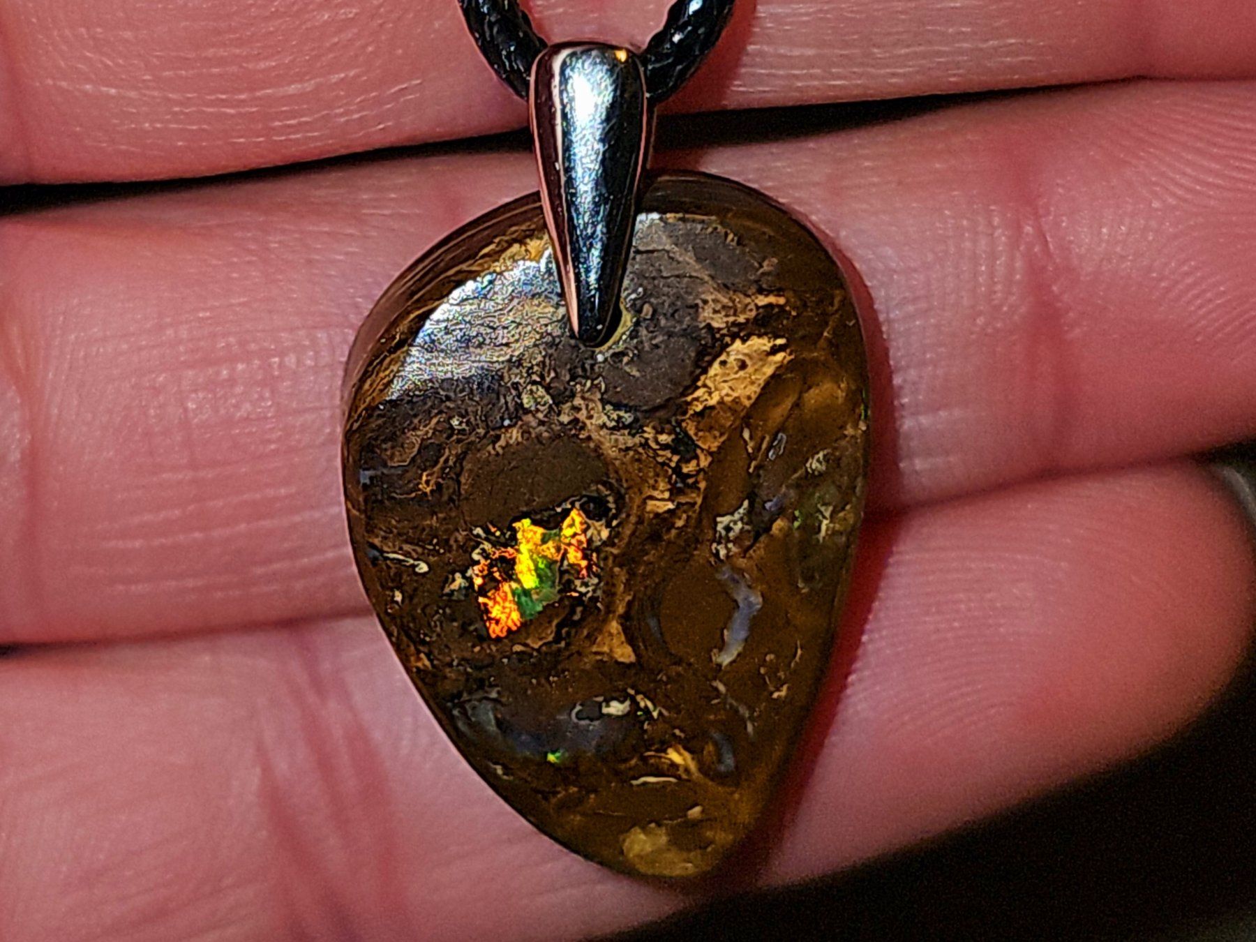 Edelsteine: Natürlicher australischer Boulder Opal Anhänger – Gebraucht aus Uerkheim von Winwinner 1