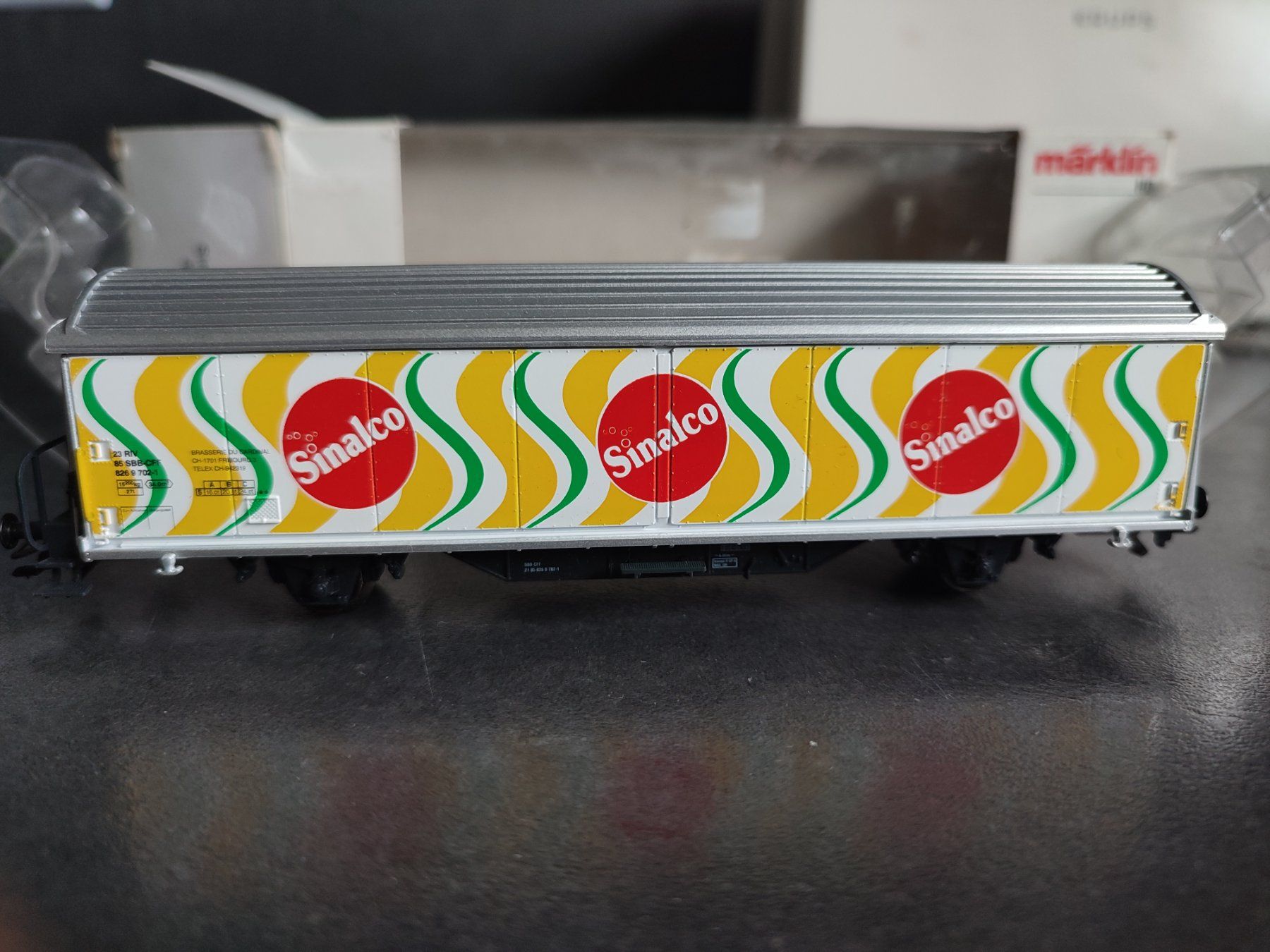 Märklin Modellini di ferrovie: Märklin SBB Güterwagen Sinalco – Usato da Röschenz venduto da elefant91 1