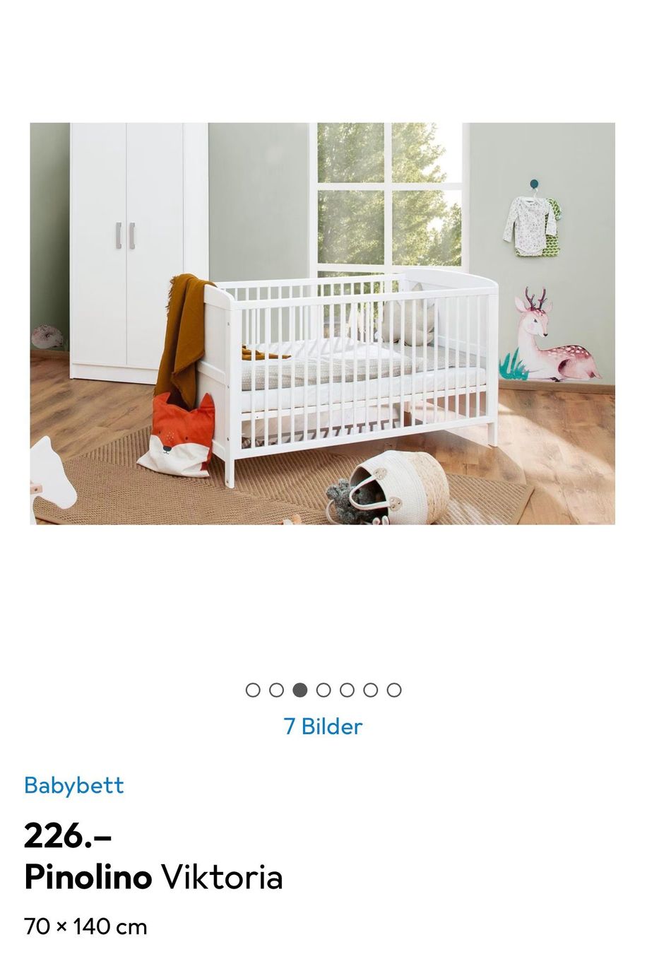 Lits: Babybett 70x140 Neu mit Zubehör – Neuf (Voir description) à Dietlikon par Ebruli72 5