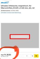 15 magnetische Ultradex Infotaschen