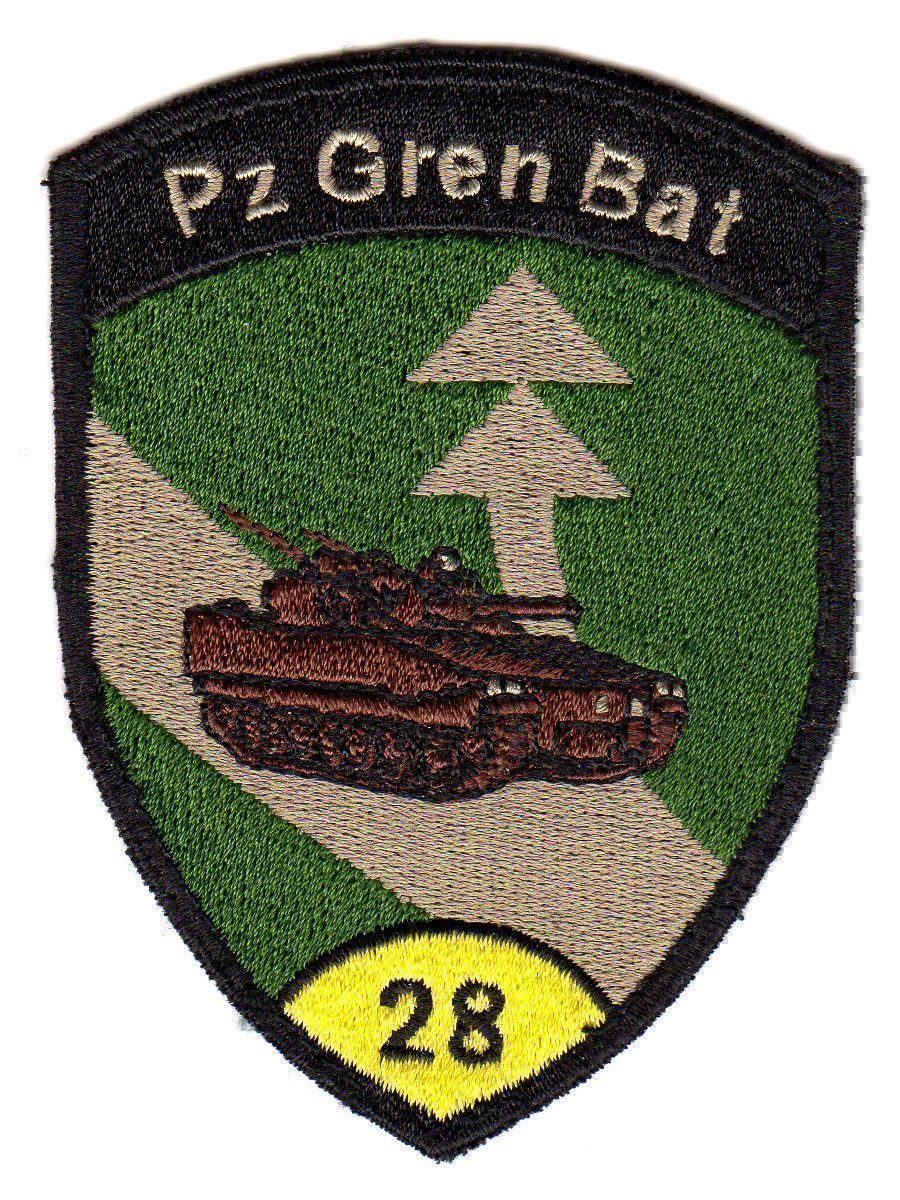Placchette & Badge: Badge Pz Gren Bat 28 gelb – Usato da Erlinsbach venduto da S700