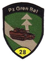 Badge Pz Gren Bat 28 gelb