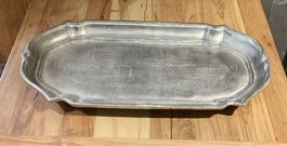 Dekoschale Tablett aus massivem Aluminium/Neu/OVP