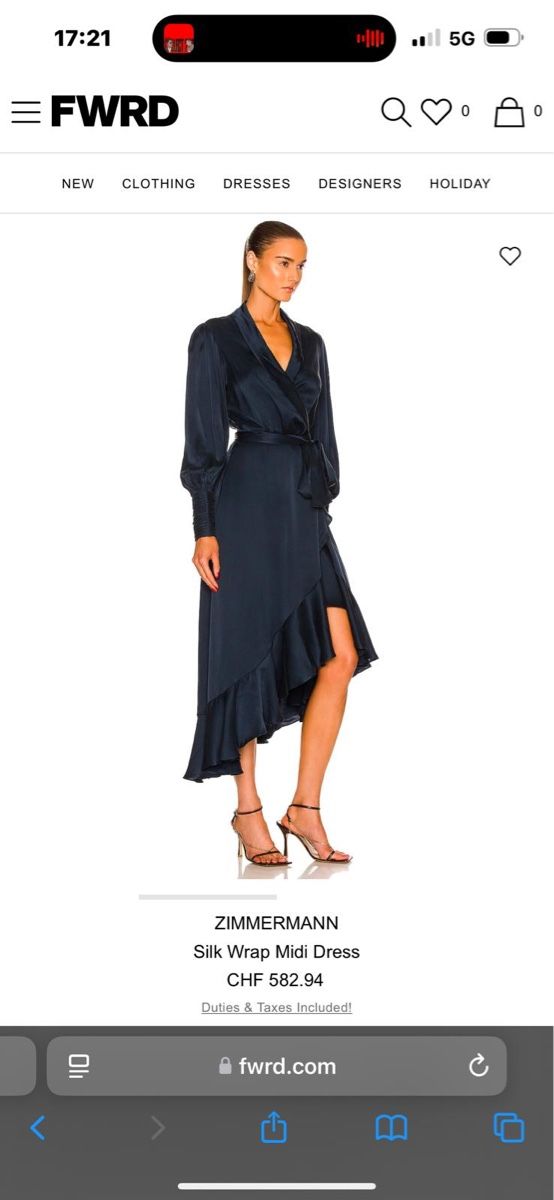 Zimmermann Vestiti: Original Zimmermann  Seidenkleid – Usato da zürich venduto da ritas0102 9