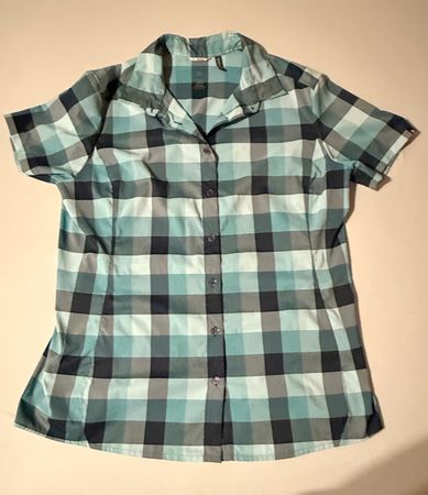 Bluse von Odlo - grün kariert