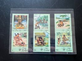 1985 Kuba  indians Hunting Serie  gest.  (A715)