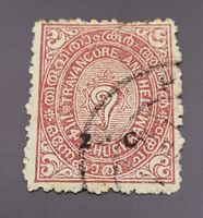 Indien - Travancore Staate alte briefmarke