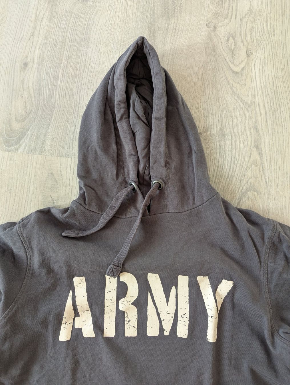 Pulls & Sweat-shirts: Cooler, grauer Kapuzenpullover "ARMY" ca Gr 52 – D'occasion à Goldingen par YouAreMySunshine 1