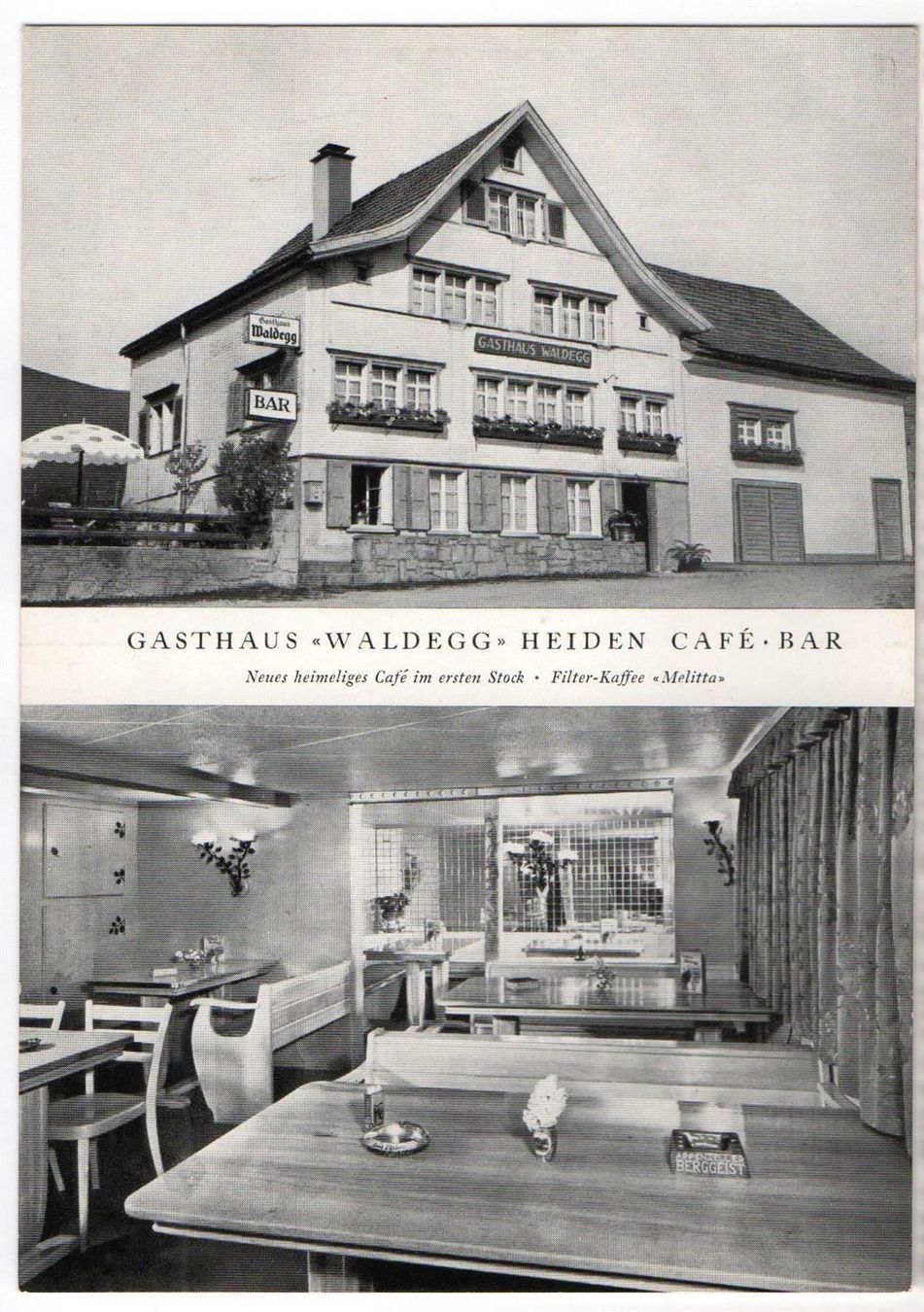 Cartoline postali: 2-Bild-AK HEIDEN Gasthaus Waldegg - Café-Bar – Nuovo (secondo la descrizione) da Jona venduto da philajona