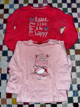Two sOliver long sleeved tops size 98