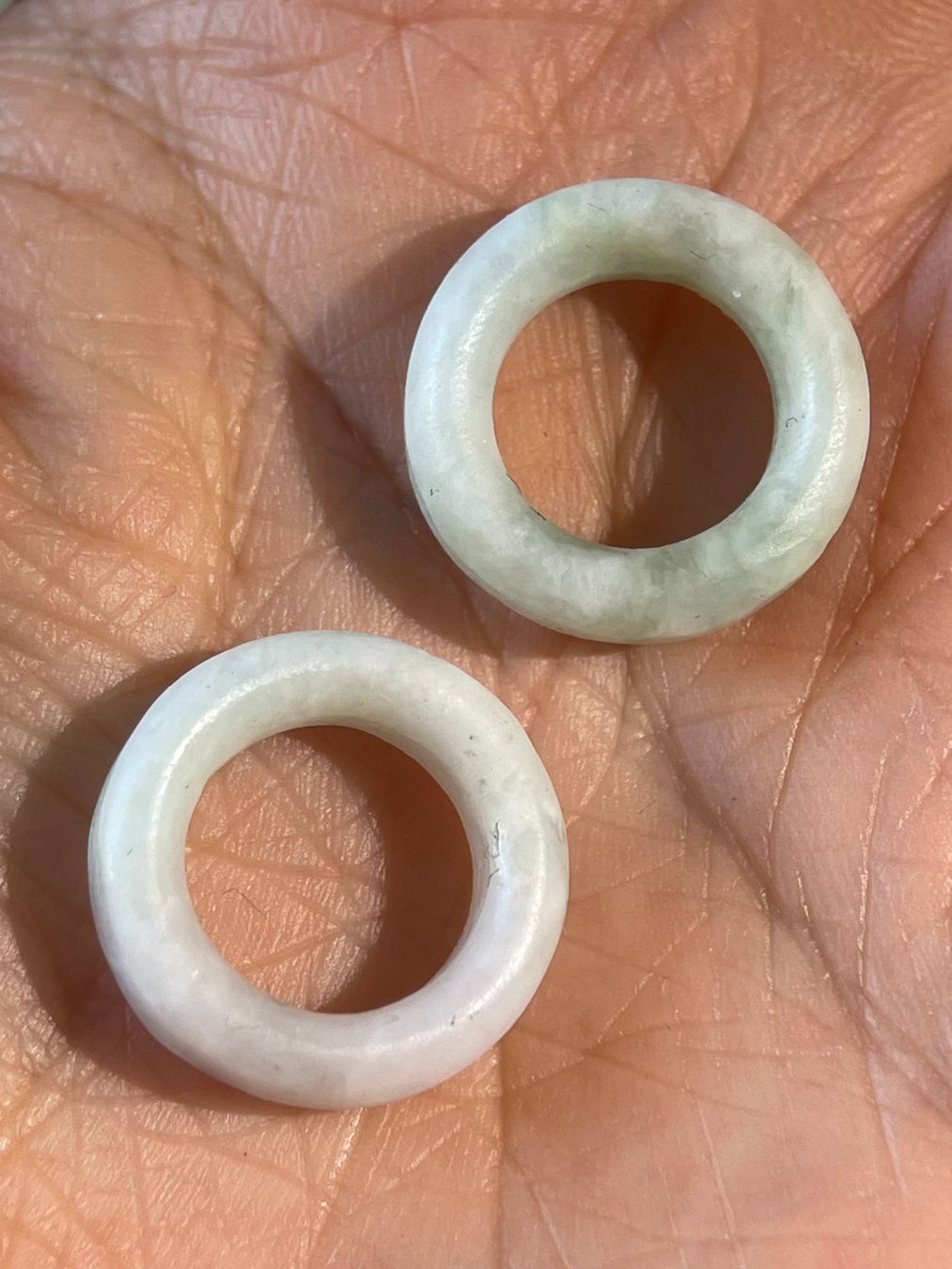 Anhänger: Echte chinesische -Jade Pi-Scheibe Set  Ca.2cm – Neu (gemäss Beschreibung) aus Schiers von sisikristall 7