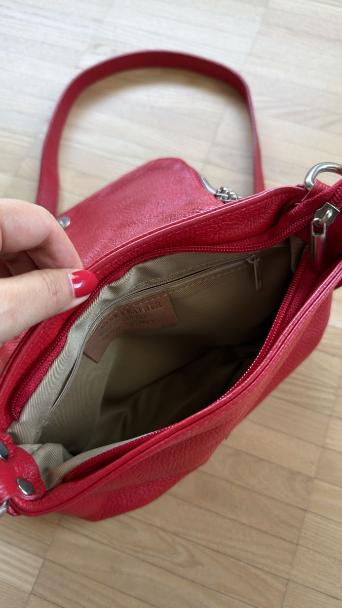 Vera Pelle Borse da donna: Umhängetasche echt Leder vera pelle rot – Nuovo (secondo la descrizione) da Heimberg venduto da Yanka14 2