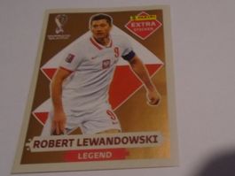 1 Panini WM 2022 Extra Sticker Robert Lewandowski Bronce