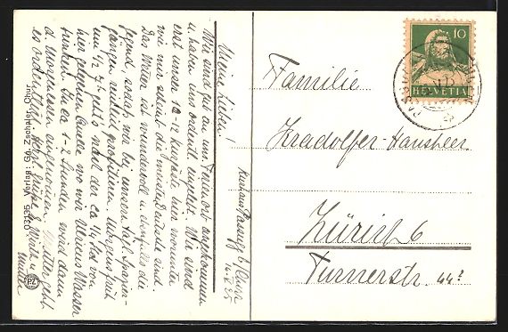 Cartes postales: AK Passugg, Kurhaus mit Calanda, 1925 – D'occasion à Berlin par bartko-reher 1