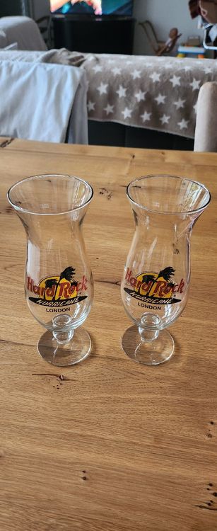 Hard Rock Cafe London Cocktail Gläser 2 Stk Neu (Neu (gemäss