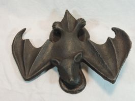 Türklopfer Fledermaus Gusseisen, Eisen Figur