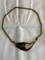 Halskette mit Vogelmotiv bronzefarben modeschmuck