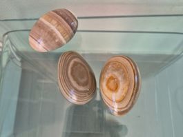 Oeufs décoratifs en pierre onyx, agate C54