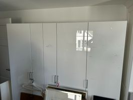IKEA Kleiderschrank weiss Hochglanz – 200 × 202 × 60 cm