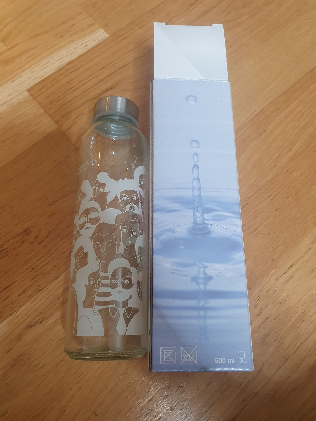 Borracce & Thermos:  Glasflasche 500ml – Nuovo e nell'imballaggio originale da Moosseedorf venduto da Sonnenschein.. 2