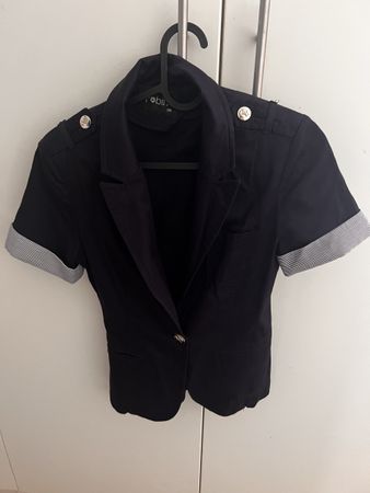 Blazer in Marine Look Grösse 36 dunkelblau
