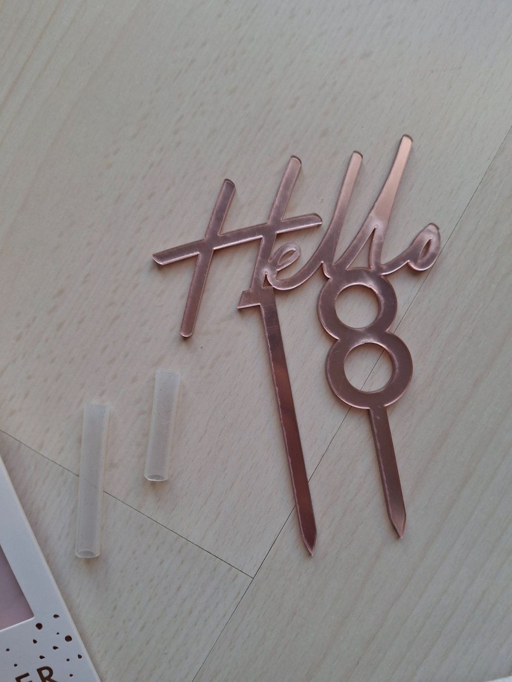 Tutte le decorazioni: Cake Topper "Hello 18" Roségold Acryl – Usato da Walterswil SO venduto da mel_5b2h 1
